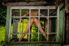 Nude Bent Over Model at the Old Windows